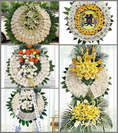 福建龙岩永定区城郊镇古一村花圈速递